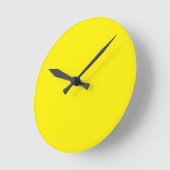 Horloge Ronde Clock Yellow (Angle)