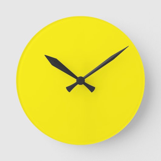 Horloge Ronde Clock Yellow (Recto)