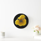Horloge Ronde Clock Yellow Tulip (Maison)