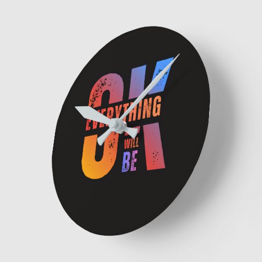 Horloge Ronde Clockify your Style (Angle)