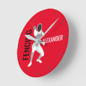 Horloge Ronde Clôture (Angle)