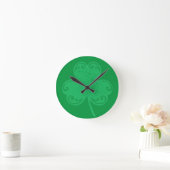 Horloge Ronde Clover vert (Maison)