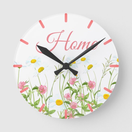 Horloge Ronde Clovers & Daisy (Recto)