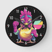 Horloge Ronde Cluck & Crush O’Clock Pickleball  (Recto)