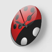 Horloge Ronde Coccinelle (Angle)