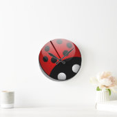 Horloge Ronde Coccinelle (Maison)
