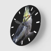 Horloge Ronde Cockatiel Clock 2 (Angle)