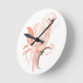Horloge Ronde Cockatoo Moluccan (Angle)