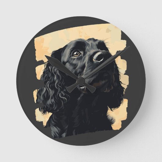 Horloge Ronde Cocker Spaniel (Recto)