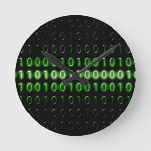 Horloge Ronde code binaire-475664 COMPOSANT DE CODE BINAIRE ORDI