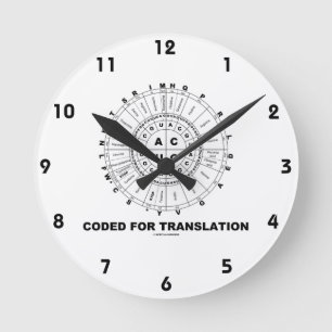 Horloge Ronde Code De Traduction (RNA Codon Wheel)