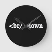 Horloge Ronde code HTML (Recto)