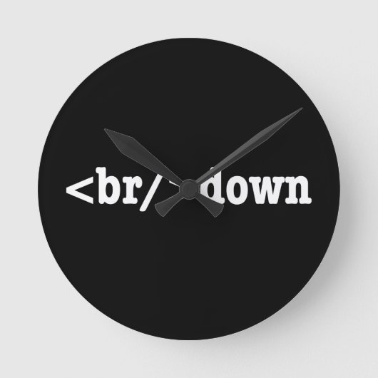 Horloge Ronde code HTML (Recto)