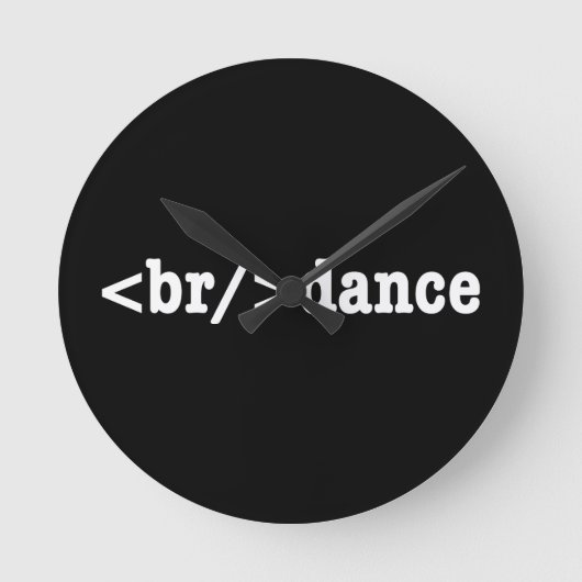 Horloge Ronde code HTML de rupture (Recto)
