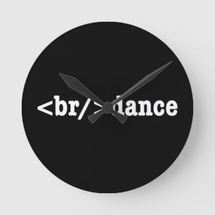 Horloge Ronde code HTML de rupture