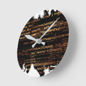 Horloge Ronde Code informatique (Angle)