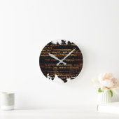 Horloge Ronde Code informatique (Maison)