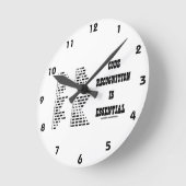 Horloge Ronde Code Recognition Is Essential (Code Morse) (Angle)