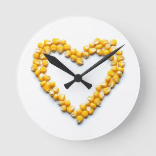 Horloge Ronde Coeur de maïs doux