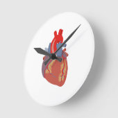 HORLOGE RONDE COEUR HUMAIN (Angle)