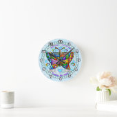 Horloge Ronde Cœurs de papillon (Maison)