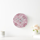 Horloge Ronde Coeurs et fleurs Abstraits roses Aimer l'art fract (Maison)