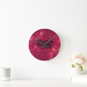 Horloge Ronde Cœurs rouges Joyeuse Saint-Valentin     (Maison)