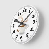 Horloge Ronde Coffe (homonymie) | Cute Kitchen Toxits (Angle)