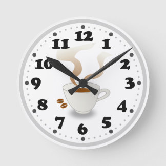 Horloge Ronde Coffe (homonymie) | Cute Kitchen Toxits
