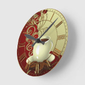 Horloge Ronde Coffee lover moderne (Angle)