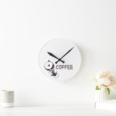 Horloge Ronde Coffee MagicEnjoy, 'première chose le matin', ' (Maison)