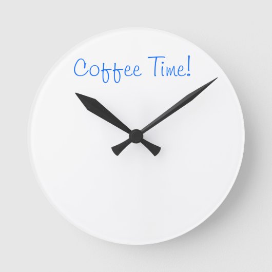 Horloge Ronde Coffee Time Clock (Recto)