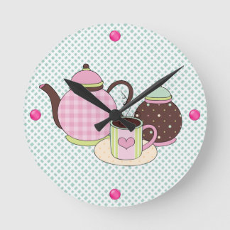 Horloge Ronde Coffee Time Kitchen Wall Clock