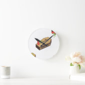 Horloge Ronde coffin emojis (Maison)