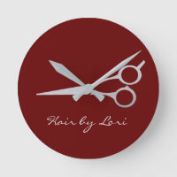 Coiffeur ciseaux argent personnalisés