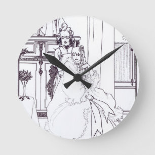 Horloge Ronde Coiffing, du poème "la ballade d'une Barbe