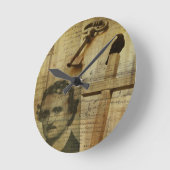 Horloge Ronde Collage de Poe (Angle)