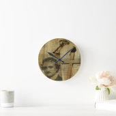 Horloge Ronde Collage de Poe (Maison)