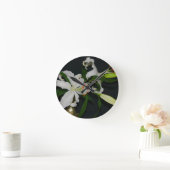 Horloge Ronde Collection Irlandaise de laiton et de fleurs (Maison)