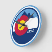 Horloge Ronde Colorado (Angle)