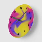 Horloge Ronde Coloré (Angle)