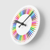 Horloge Ronde Colored Pencil (Angle)