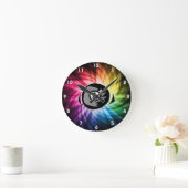 Horloge Ronde Colorful 8 (Maison)