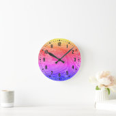 Horloge Ronde Colorful Abstract (Maison)