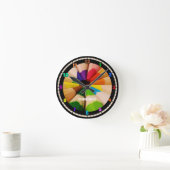 Horloge Ronde Colorful art Pencils Acrylic Wall Clock (Maison)
