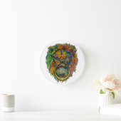 Horloge Ronde Colorful Clock (Maison)
