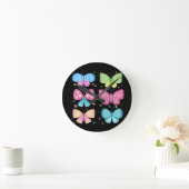 Horloge Ronde Colorful Flutter Friends (Maison)