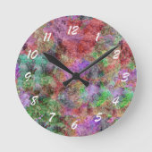 Horloge Ronde Colorful Water Color Swirl Mist (Recto)