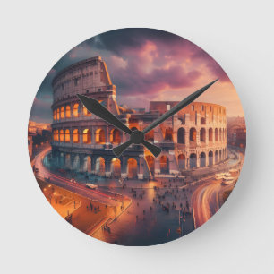 Horloge Ronde Colosseum Rome Italie Vintage voyage