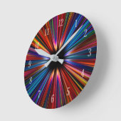Horloge Ronde Colourful a explosé (Angle)